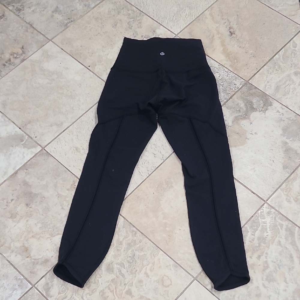 Lululemon Black Leggings with Textured Fit